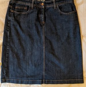 Boden knee length denim skirt size 10L